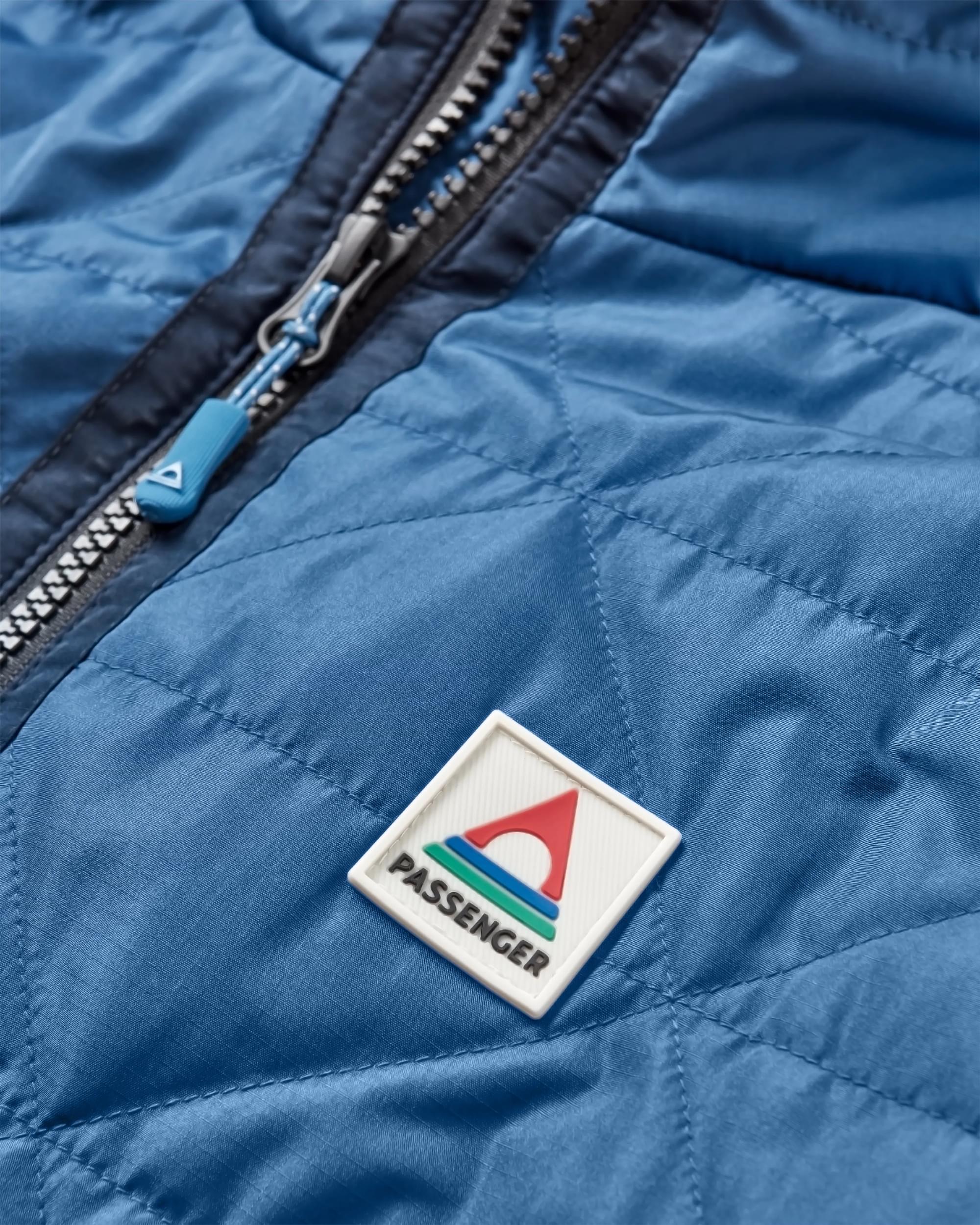 Trace Recycled Thermore® Insulated Jacket - Dark Denim/ Apricot - Flatlay