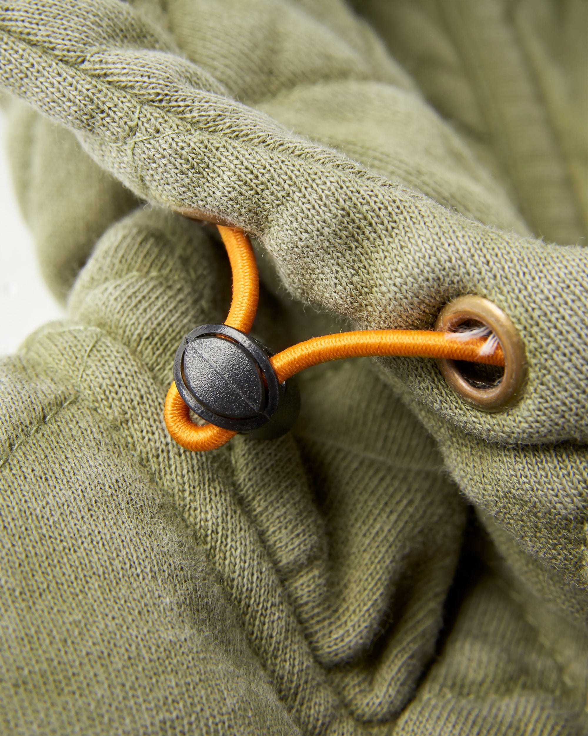 Clementine Recycled Quilted Vest - Khaki - Flatlay