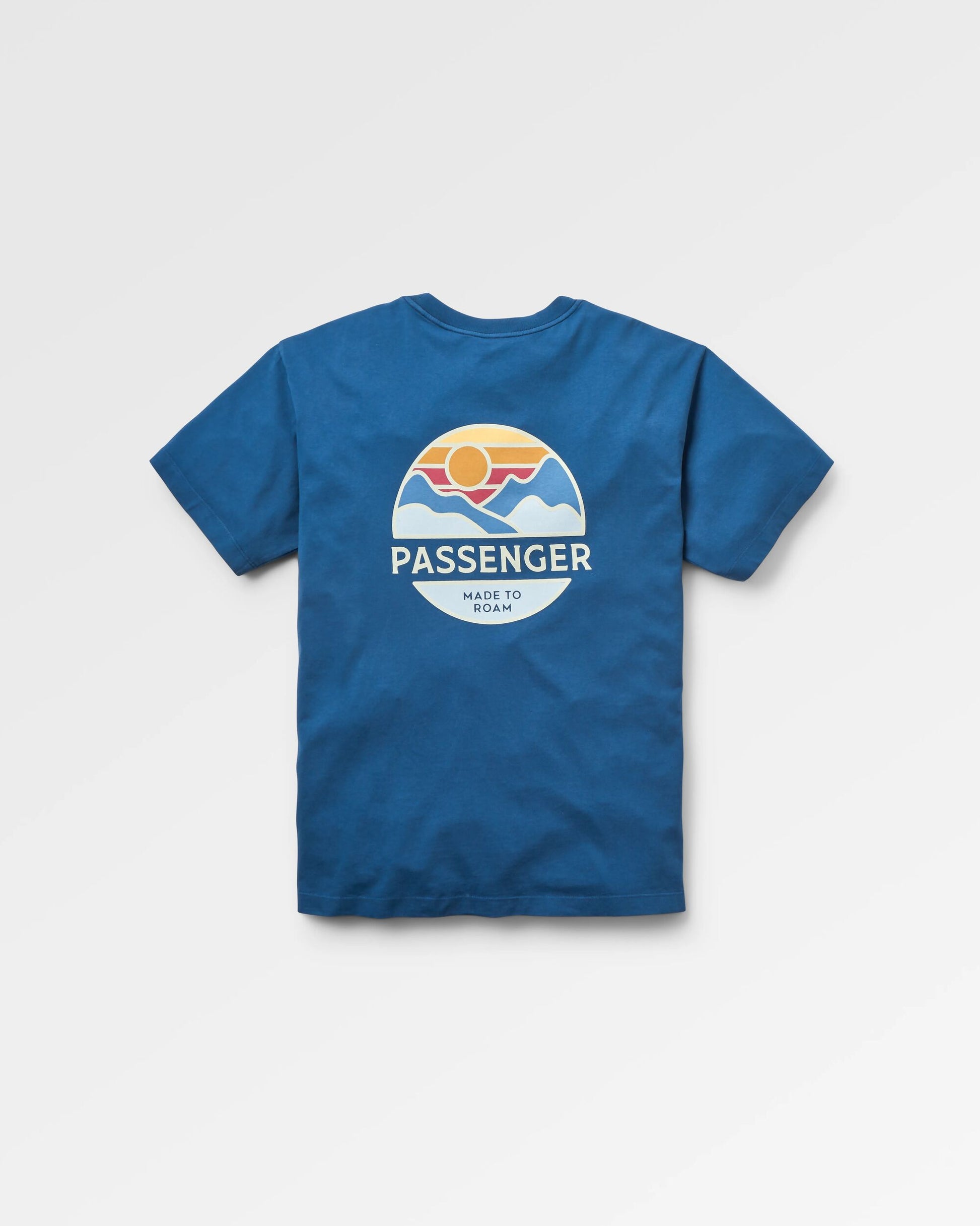 Laidback Recycled Cotton Relaxed Fit T-Shirt - Dark Denim - Flatlay