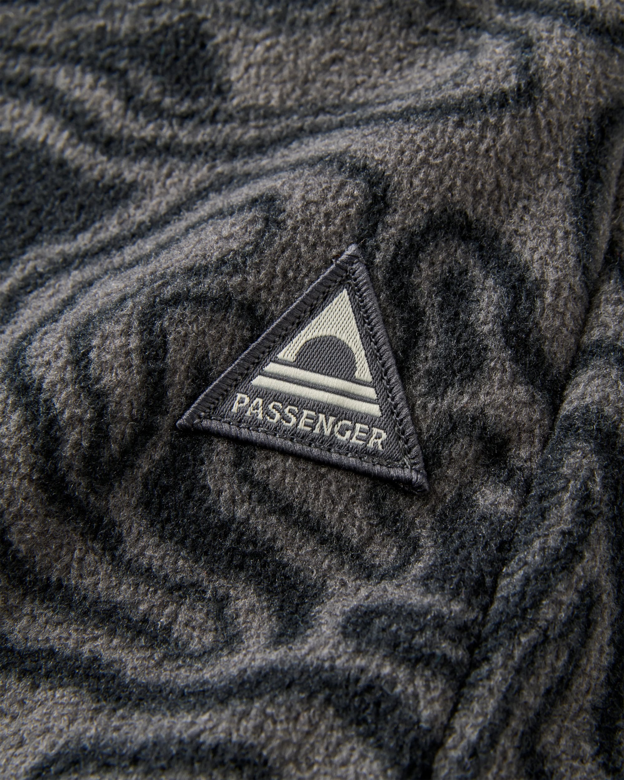 Woodland Polar Fleece Jogger - Strata Swirl Black - Flatlay