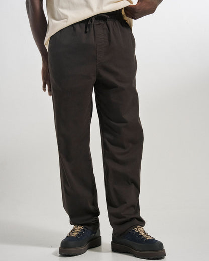 Drifter Twill Relaxed Fit Trouser - Espresso - Studio Model