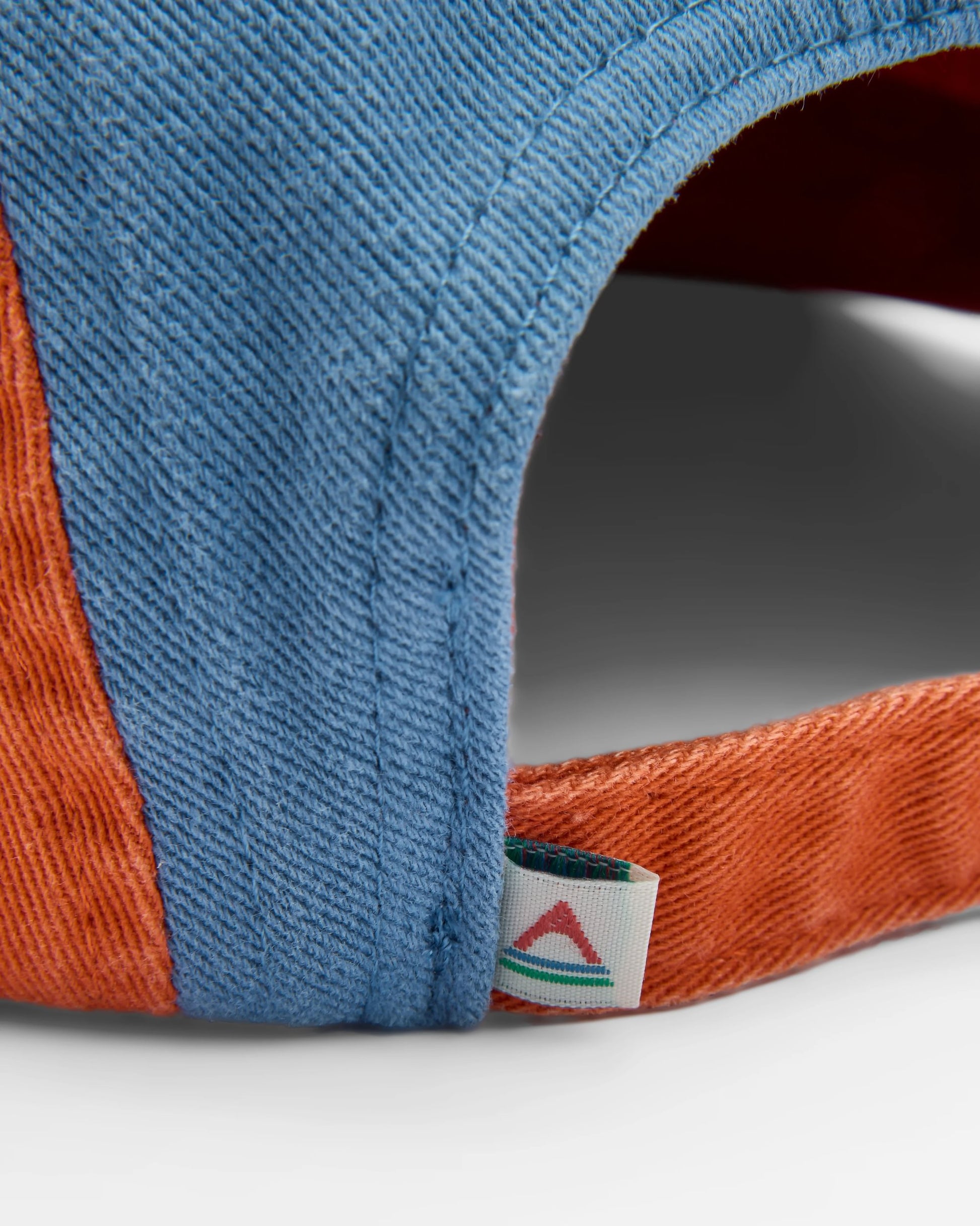 Fixie Recycled 5 Panel Cap - Sunrise Orange/ Moonlight Blue Multi