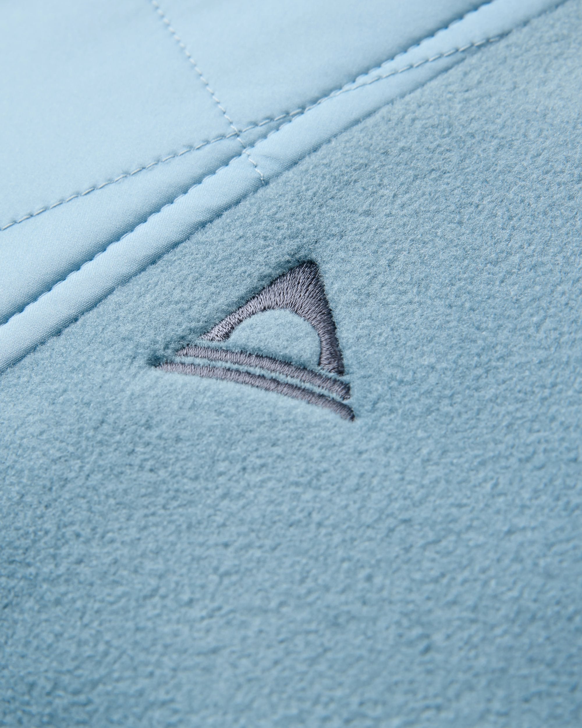 Beaumont Polar Hooded Fleece - Faded Denim - Flatlay