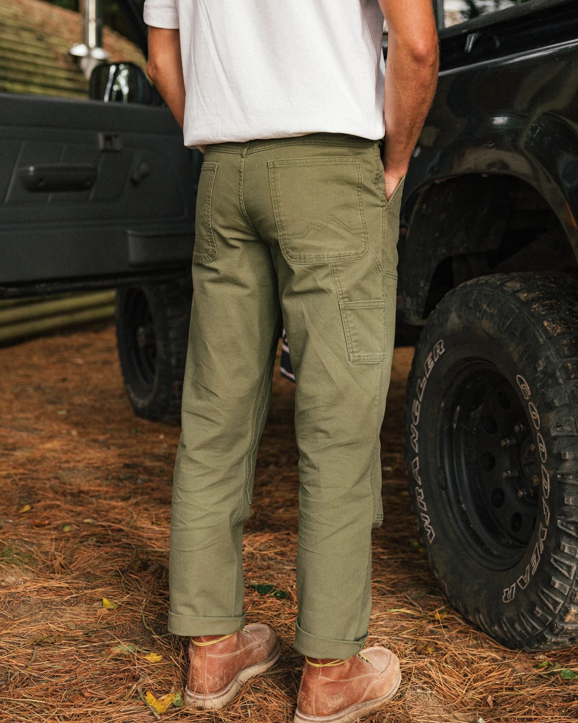 Vantage Organic Cotton Trouser - Khaki - Lifestyle