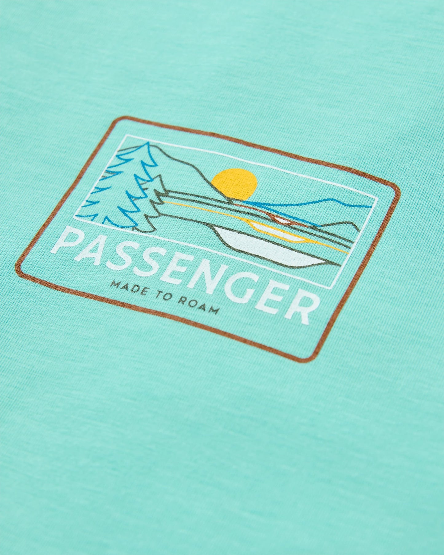 Roamer Men's Recycled Active T-Shirt - Aqua - Flatlay