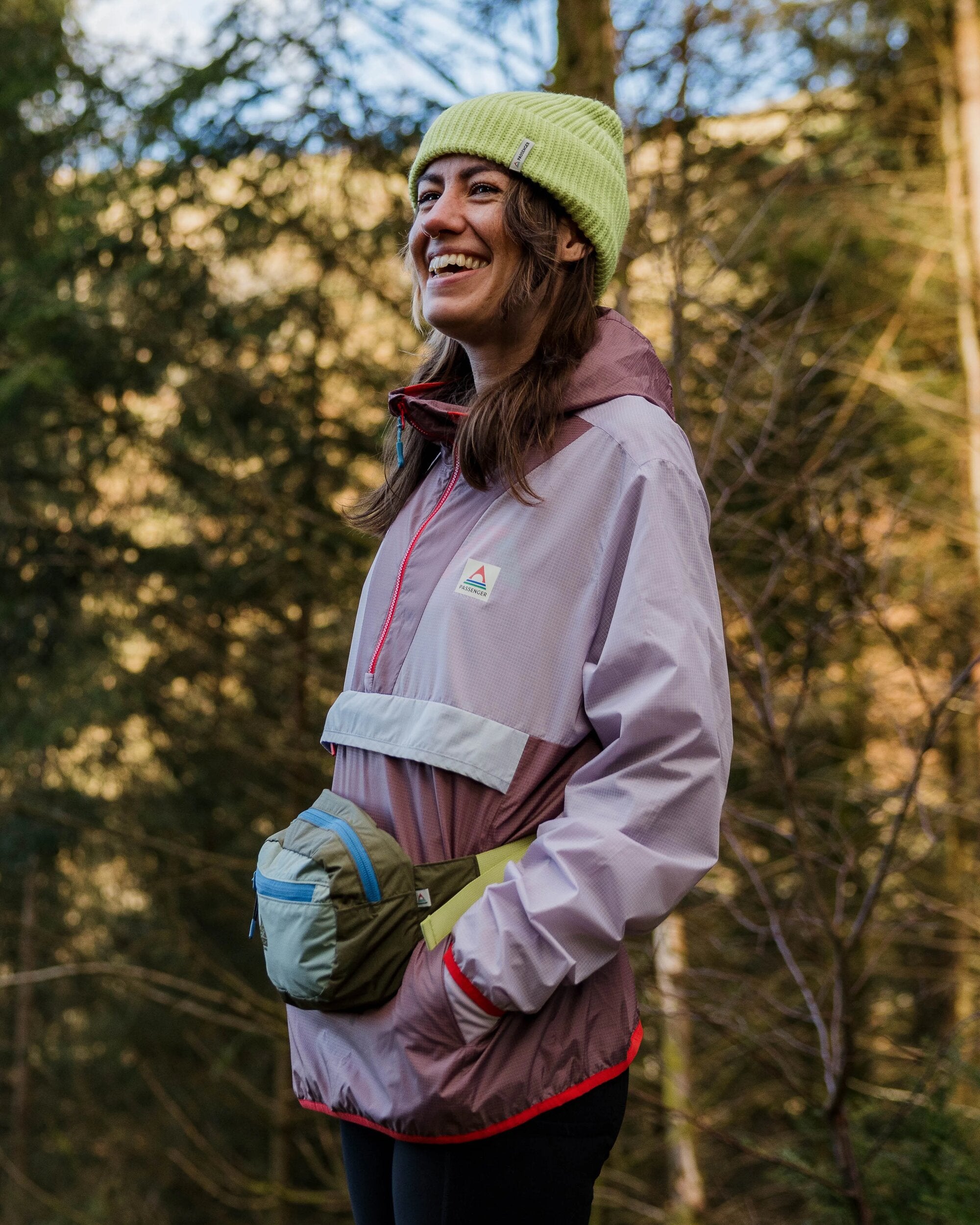 Viento Recycled Windshell Anorak - Lilac Mist/Grape - Lifestyle