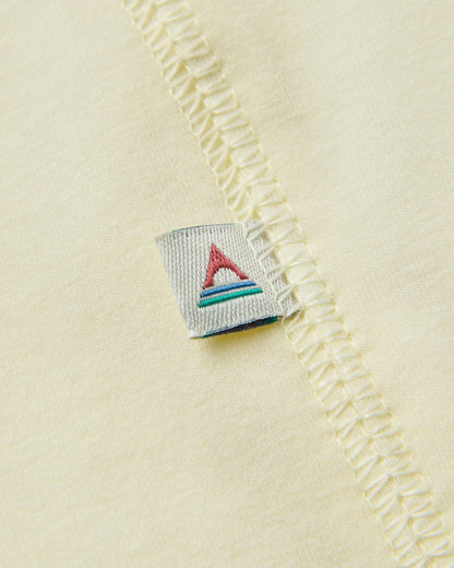 Chase The Light Active T-Shirt - Pale Yellow - Flatlay