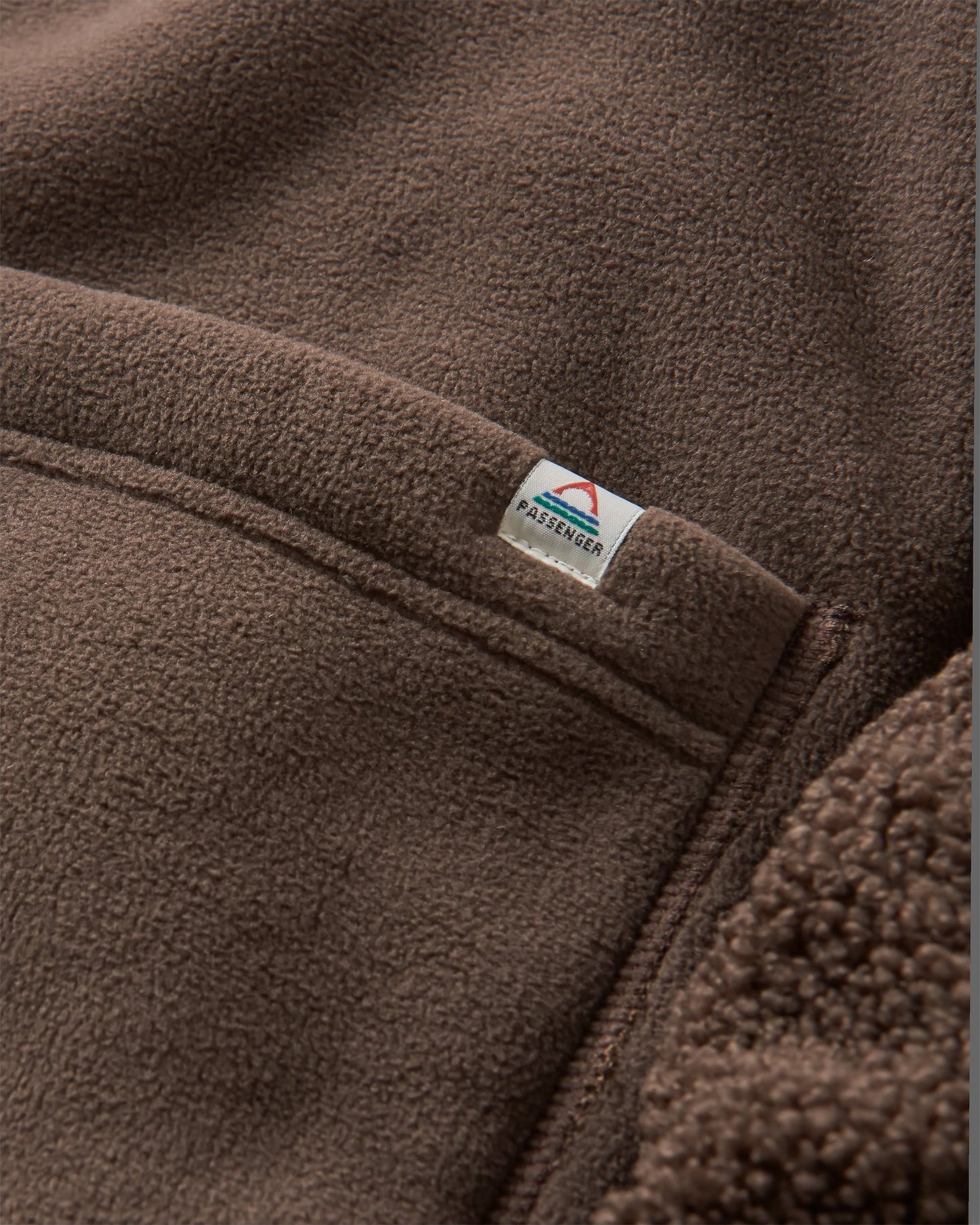 Nash Recycled Fleece Jacket - Coffee