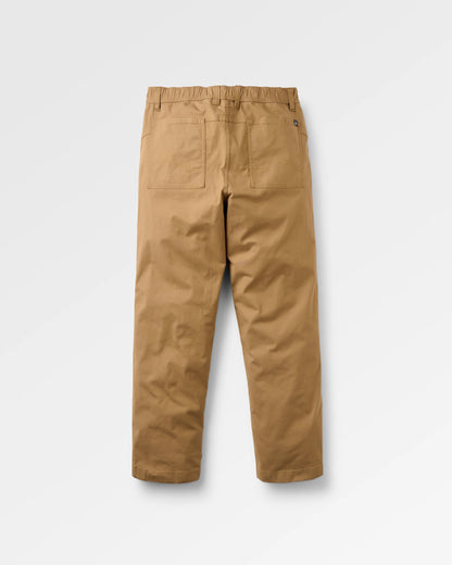 Kimmer Ripstop Cotton Trouser - Caramel Brown - Flatlay