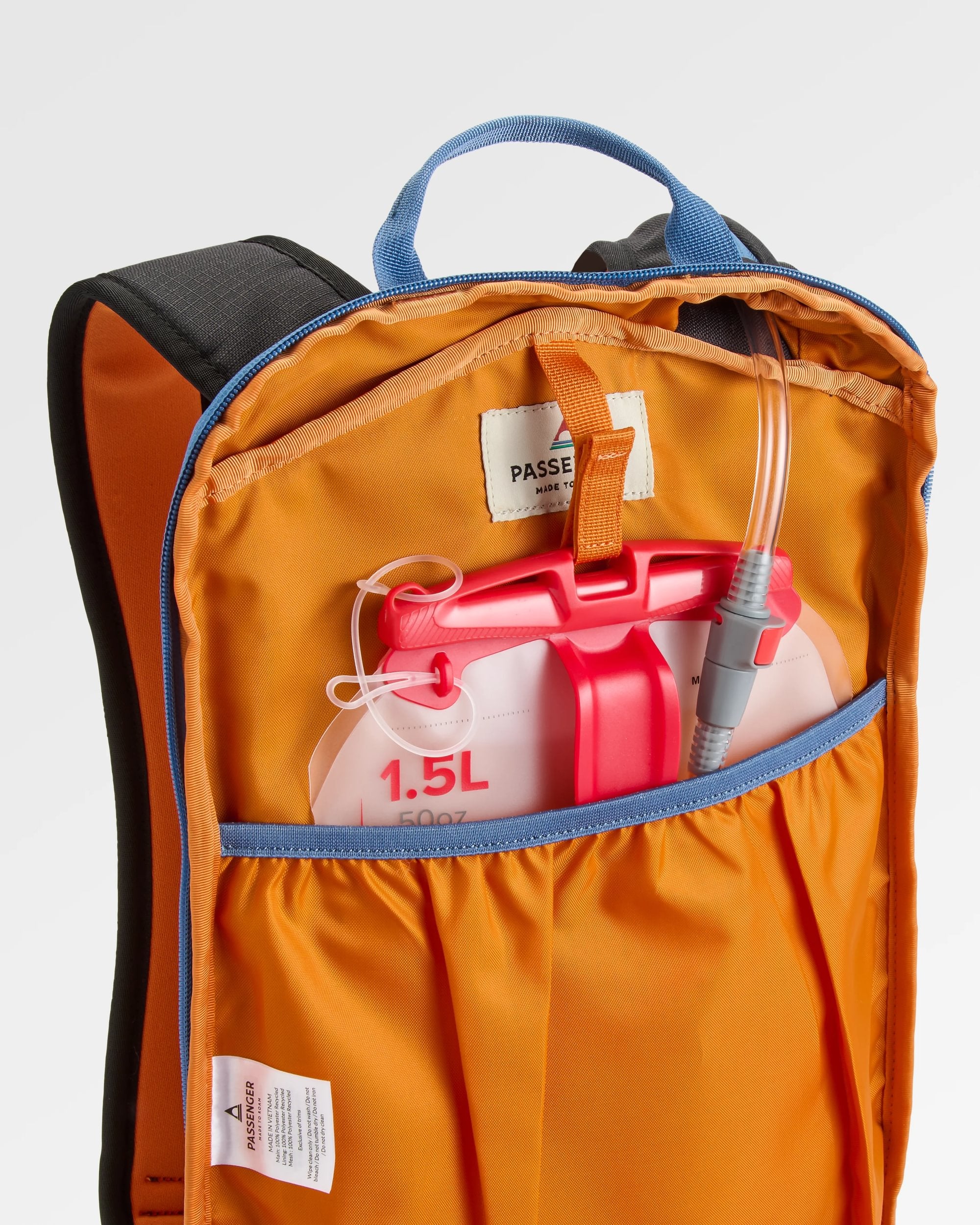 Snowscape Recycled Backpack - Phantom Black - Flatlay