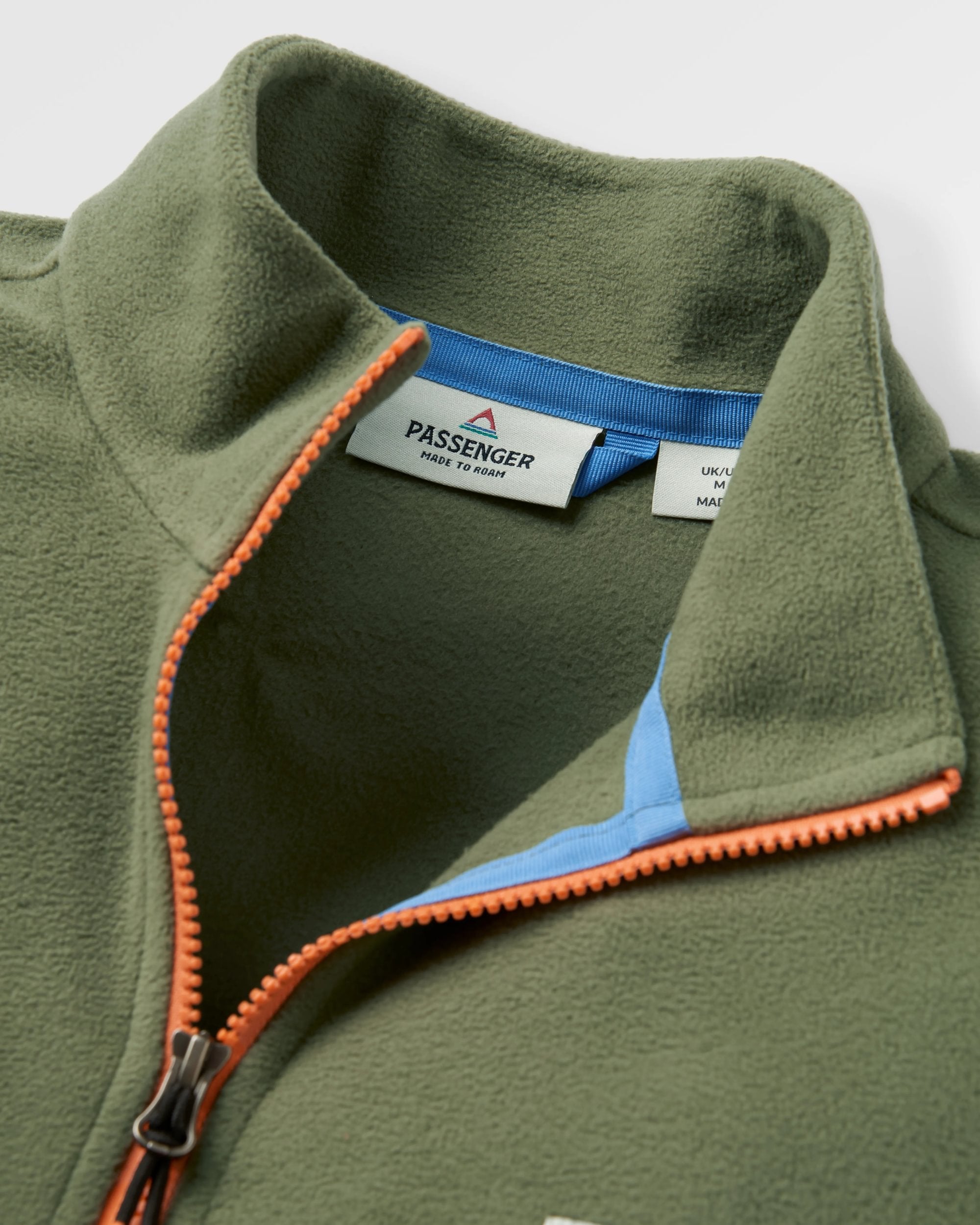 Switchback Recycled Micro Polartec® Fleece - Khaki - Flatlay