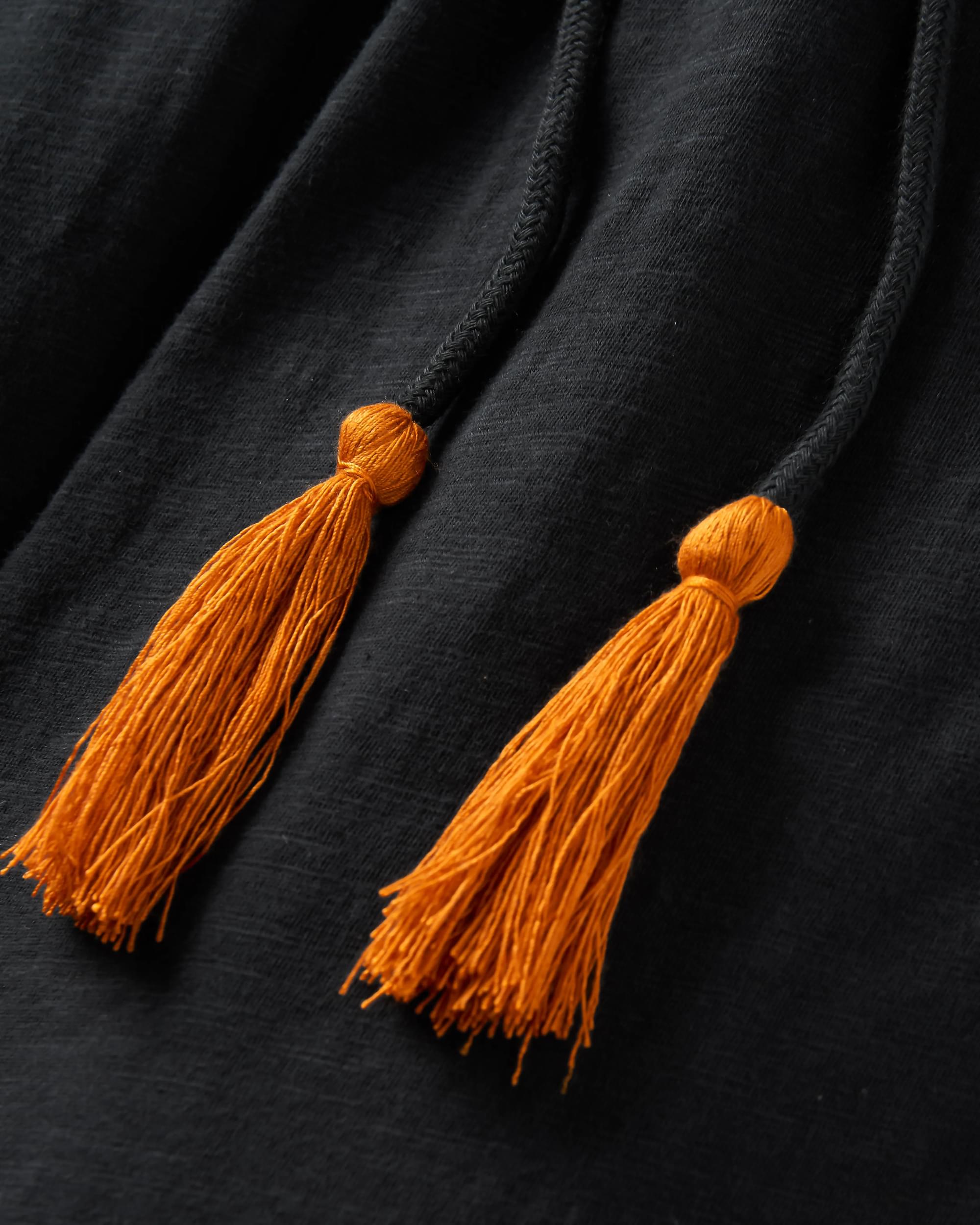 Eva Recycled Cotton Jumpsuit - Black - Flatlay