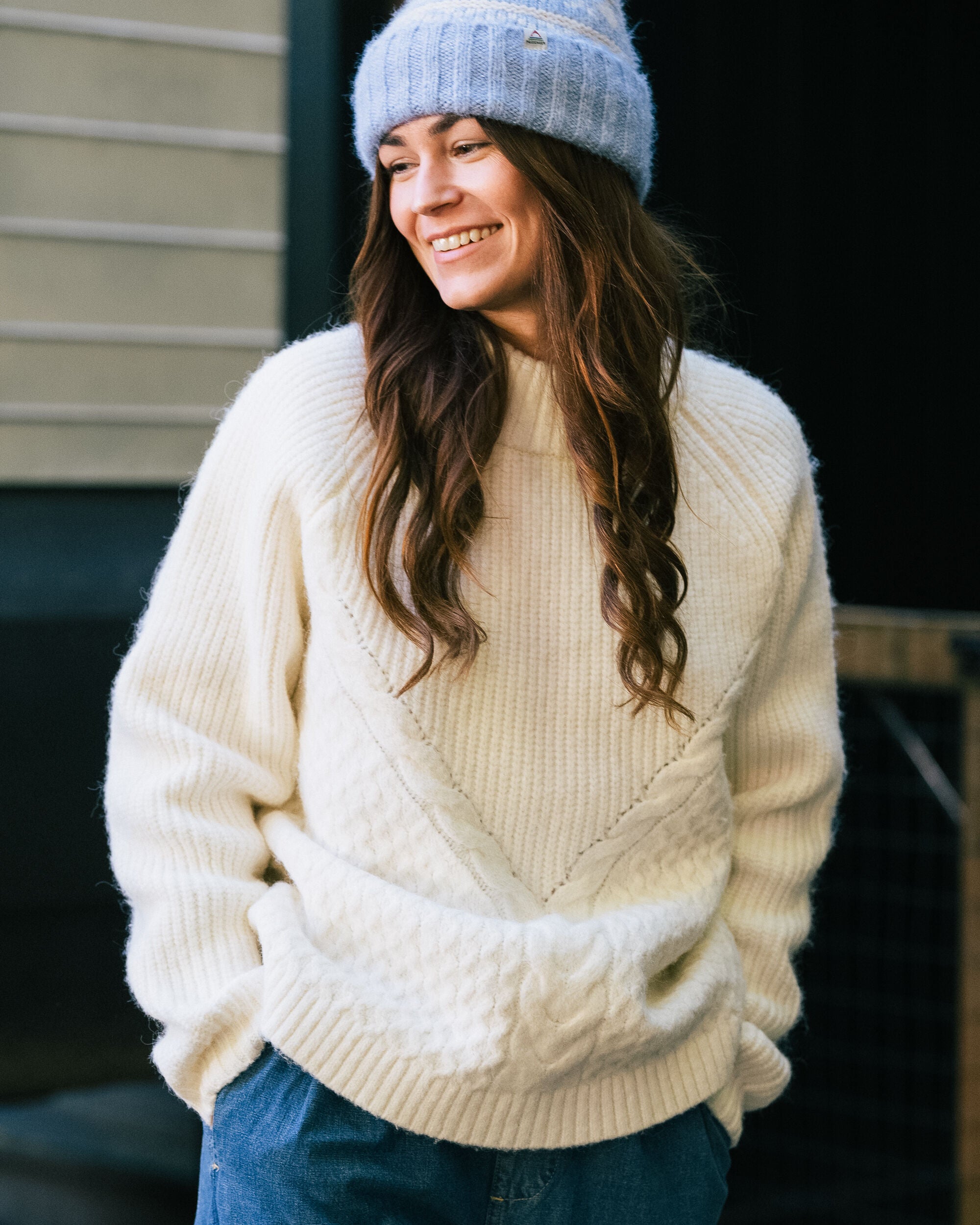 Cozy shop white sweater