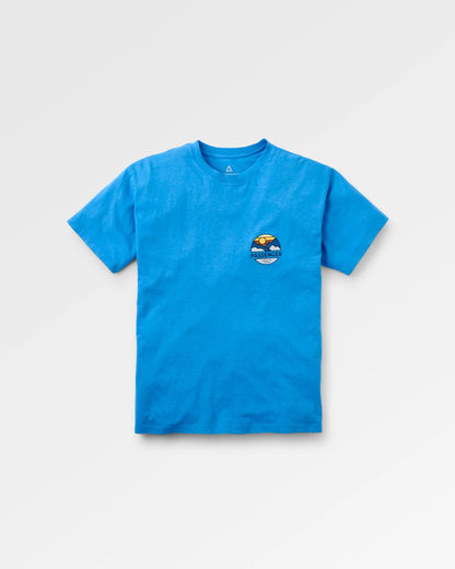 Laidback Relaxed Fit T-Shirt - Marine Blue - Flatlay