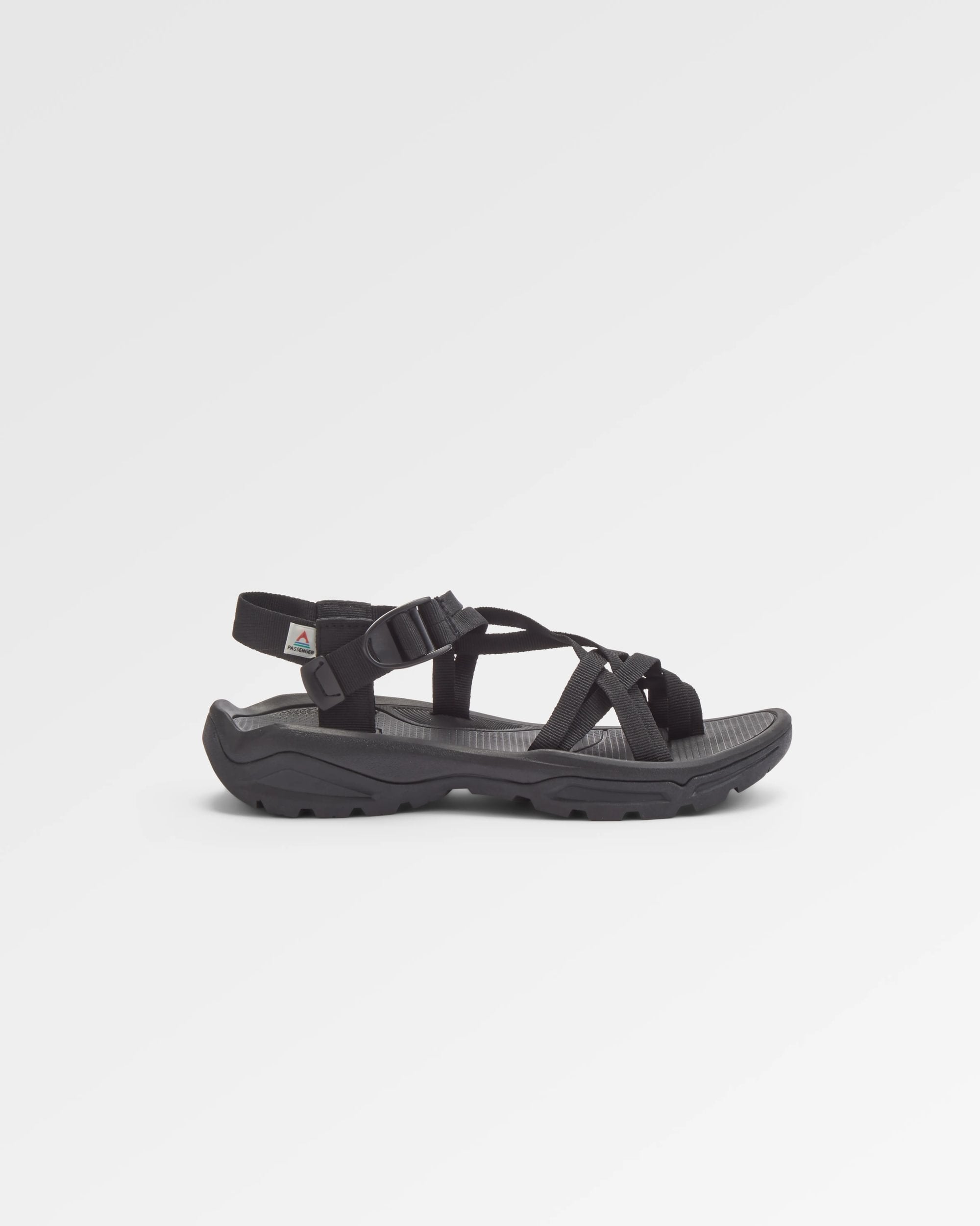 Atlas Roam Sandal - Black - Flatlay
