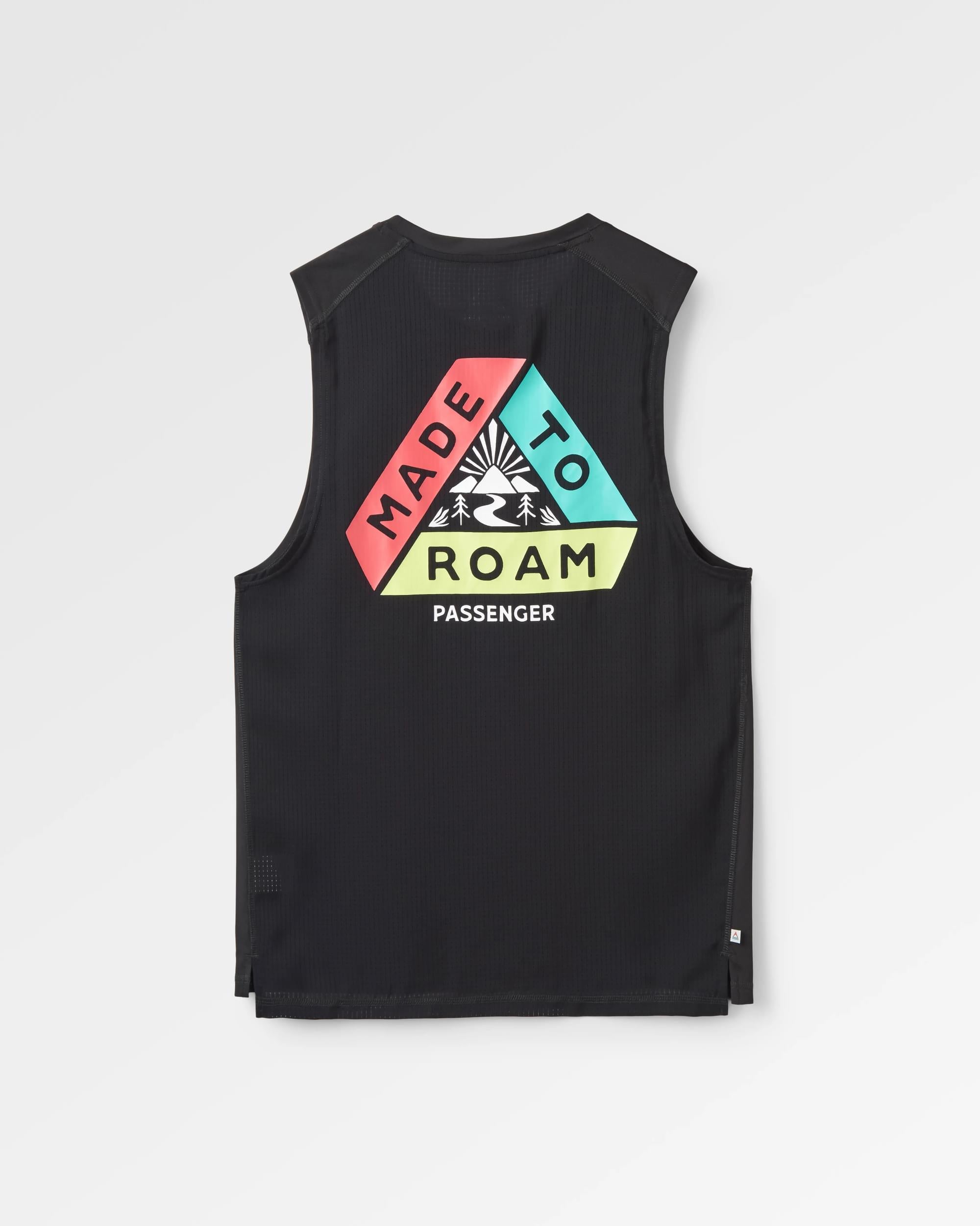 Boardwalk Active Recycled Vest - Black - Flatlay