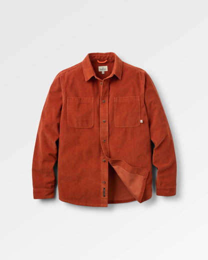 Backcountry Cord Shirt - Dark Rust - Flatlay