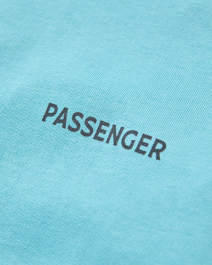 Roamer Women's Recycled Cotton Sweatshirt - Retro Blue  - Flatlay