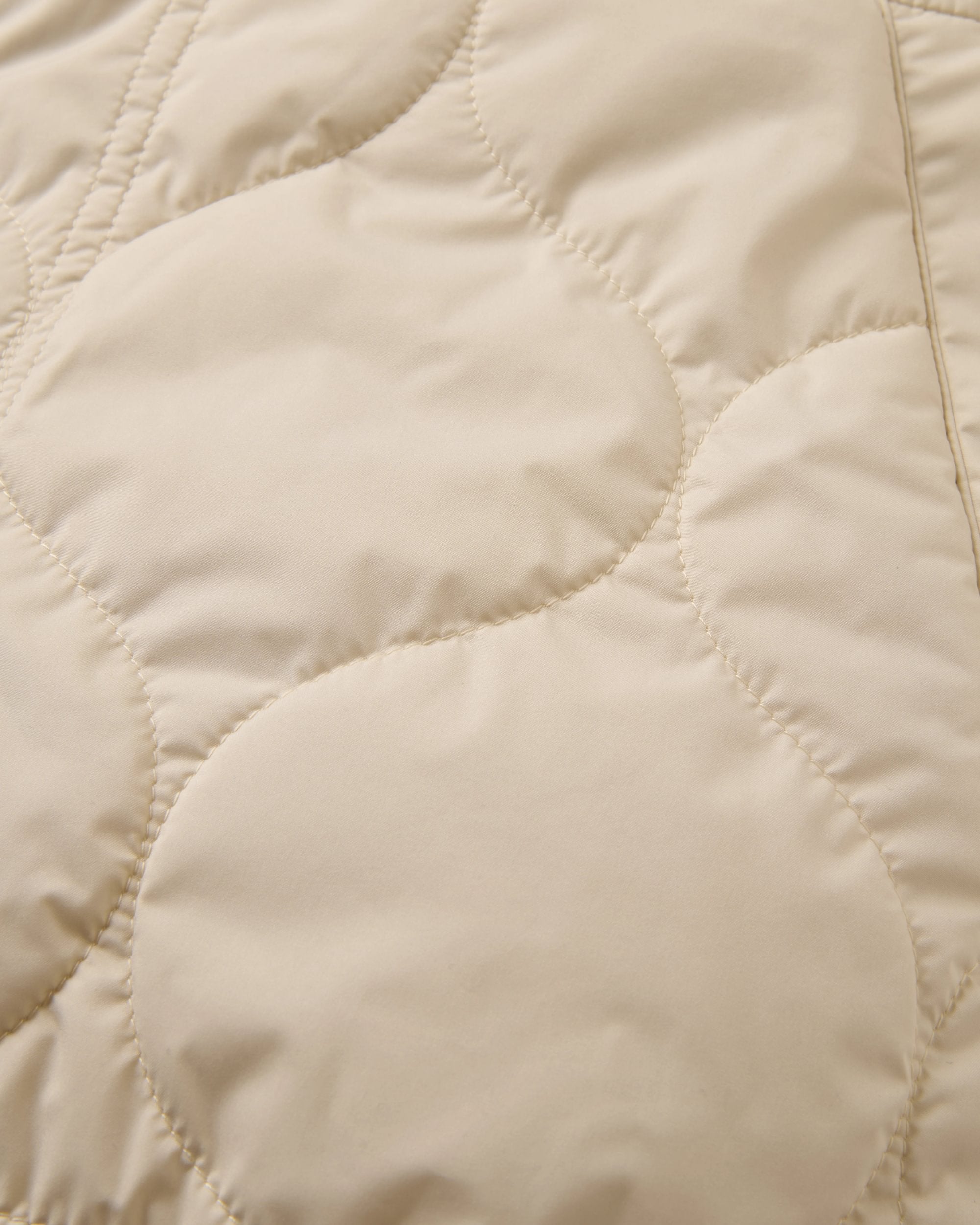 Flora Sherpa Lined Short Gilet - Biscuit/Oat - Flatlay