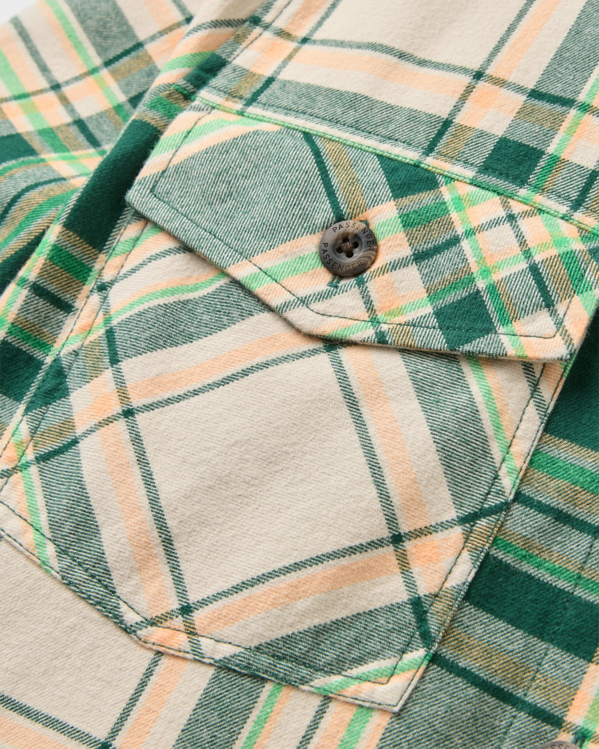 Stella Organic Cotton LS Shirt - Pineneedle Check - Flatlay