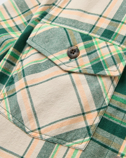 Stella Organic Cotton LS Shirt - Pineneedle Check - Flatlay