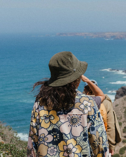 Womens_Forest Recycled Cord Bucket Hat - Khaki - Lifestyle