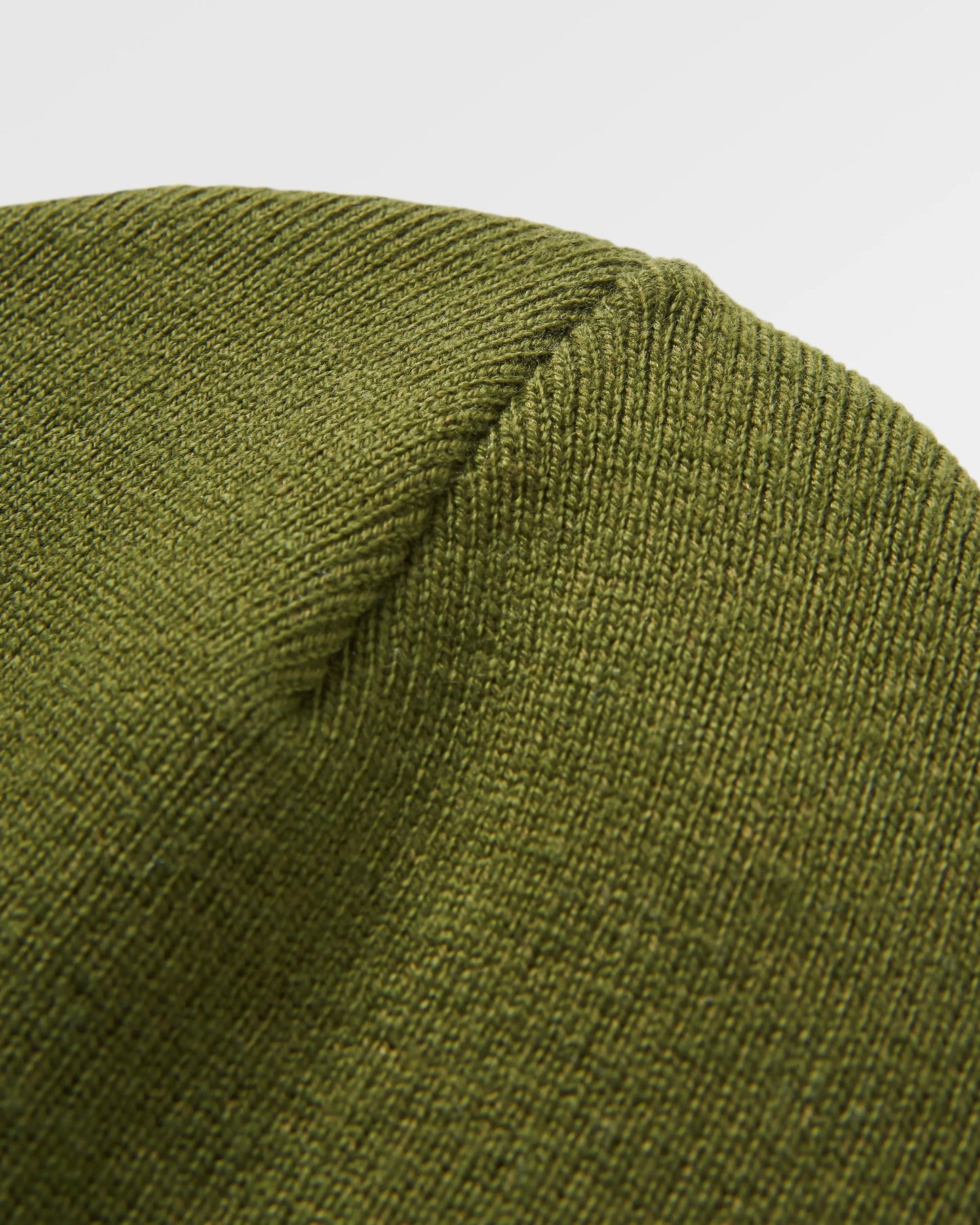 Core Recycled Acrylic High-Top Beanie - Khaki