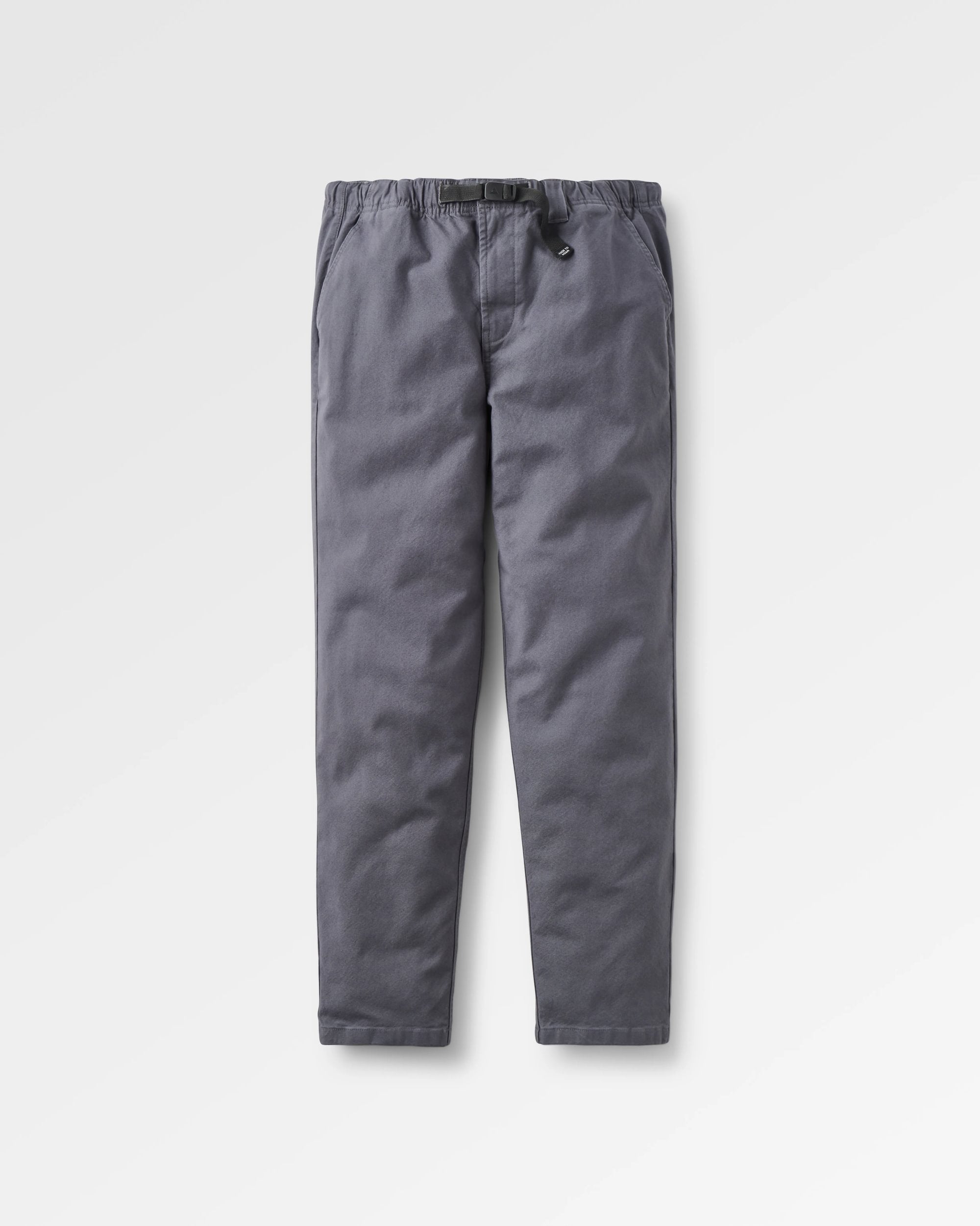 Adventurer Organic Canvas Trouser - Charcoal - Flatlay