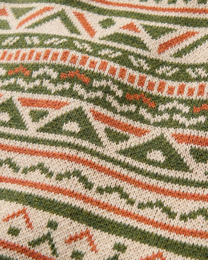 Stoked Knitted Jumper - Oatmeal Multi - Flatlay