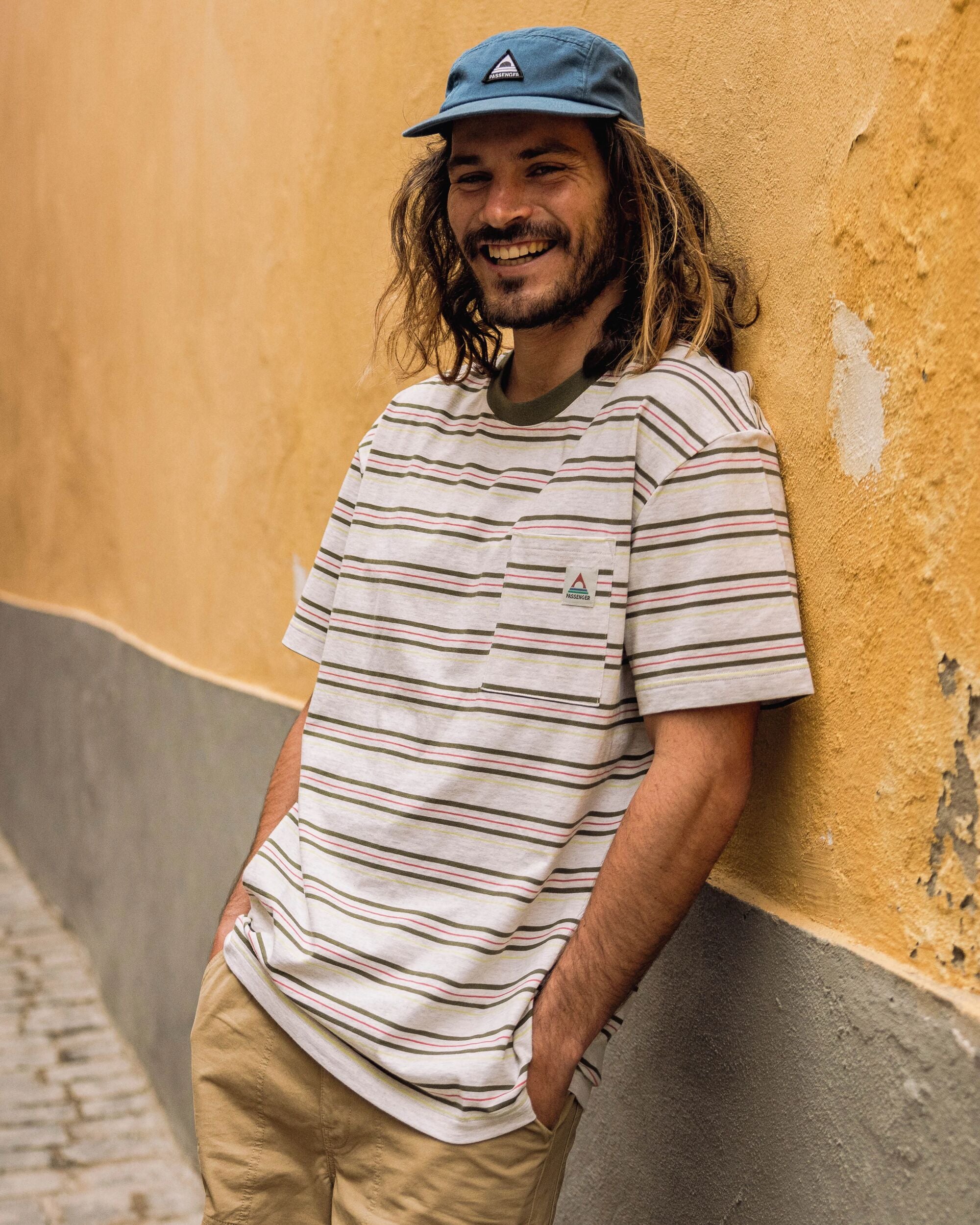 Retro Recycled Relaxed Fit T-Shirt - Birch Marl - Lifestyle