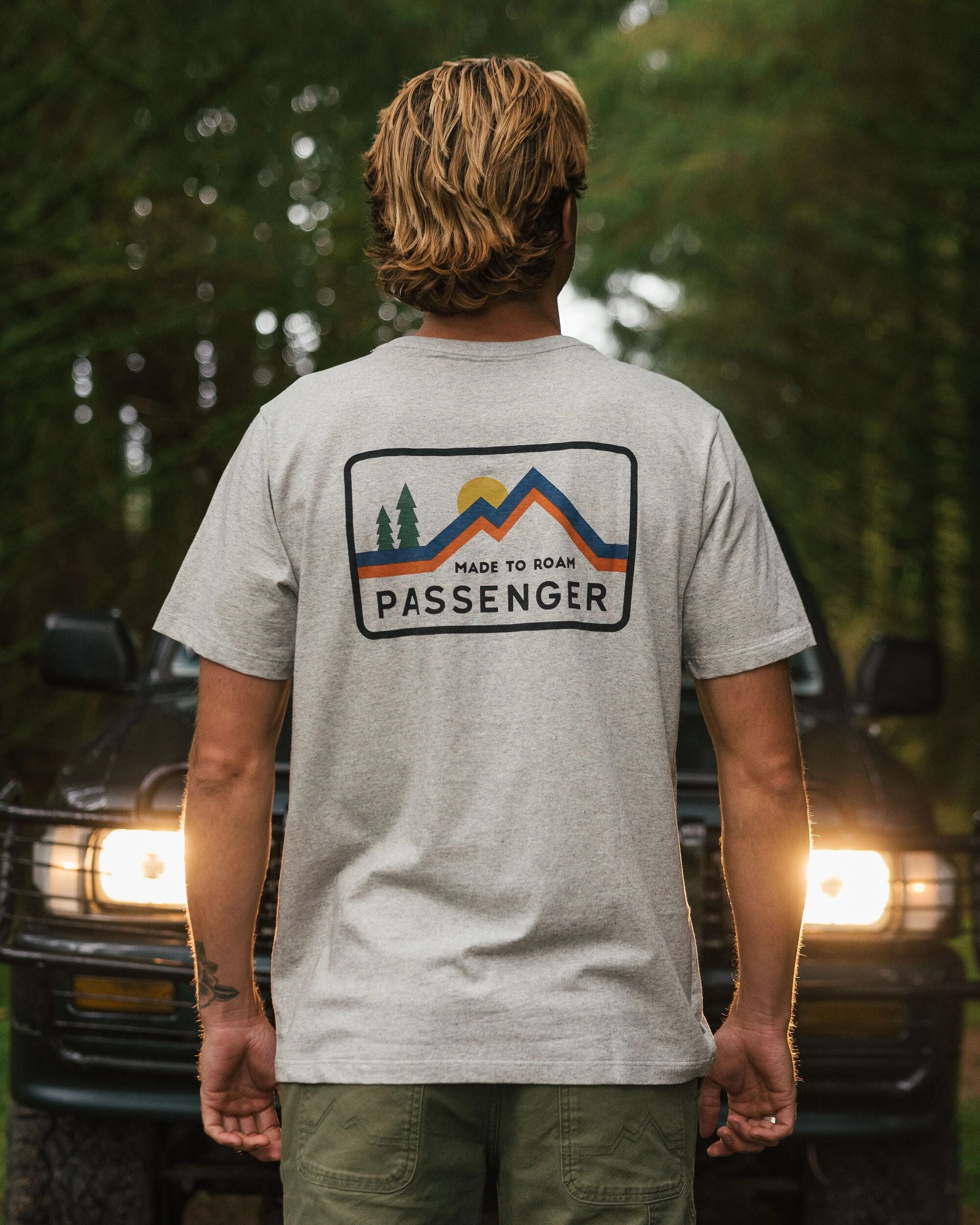 Made To Roam Recycled Cotton T-Shirt - Grey Marl - Lifestyle