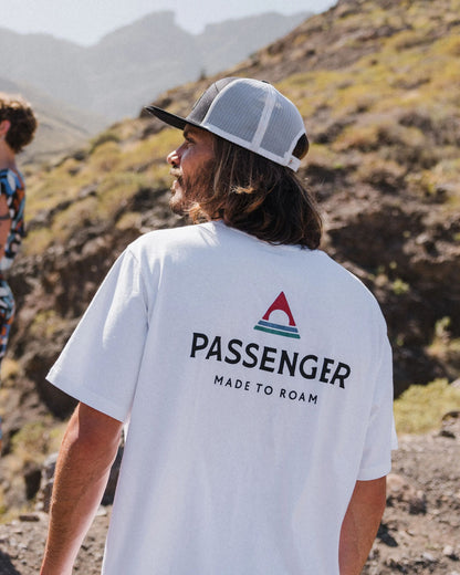 Passenger Recycled Cotton T-Shirt - White - Lifestyle