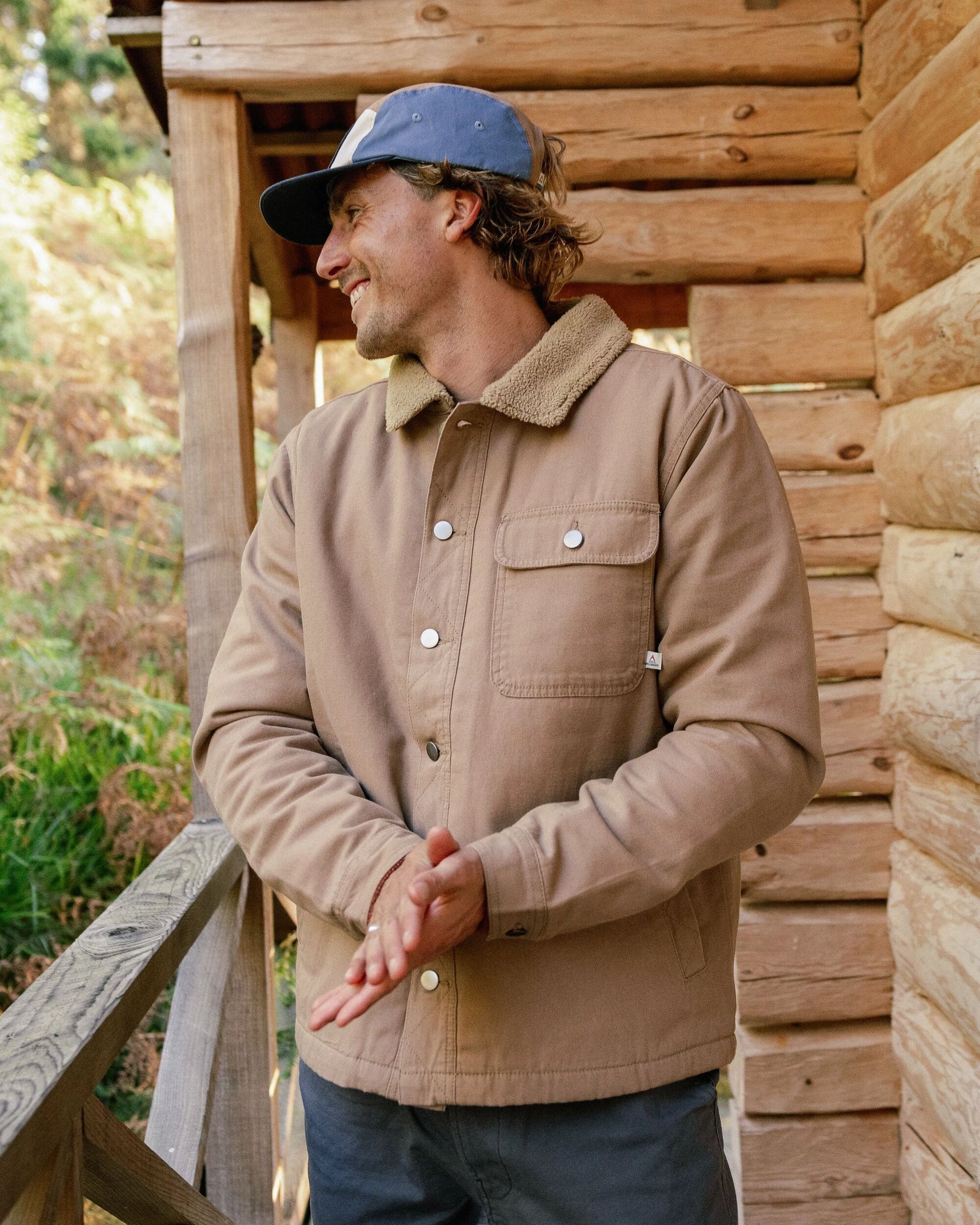 Falcon Organic Cotton Canvas Jacket - Toffee