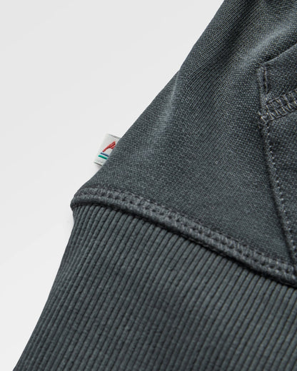 Roamer Recycled Cotton Hoodie - Black - Flatlay