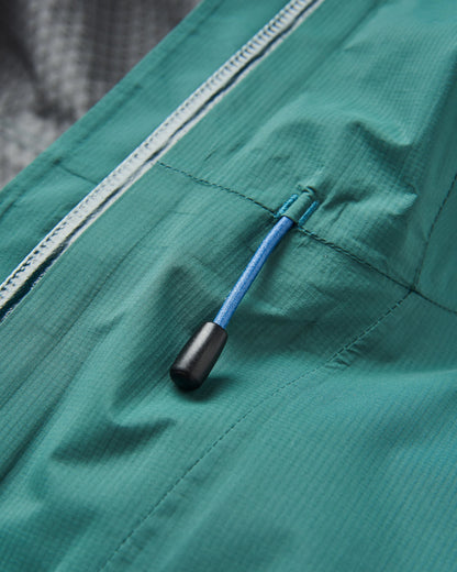 Trailscape Lite Men's Recycled Waterproof Jacket - Deep Ocean - Flatlay