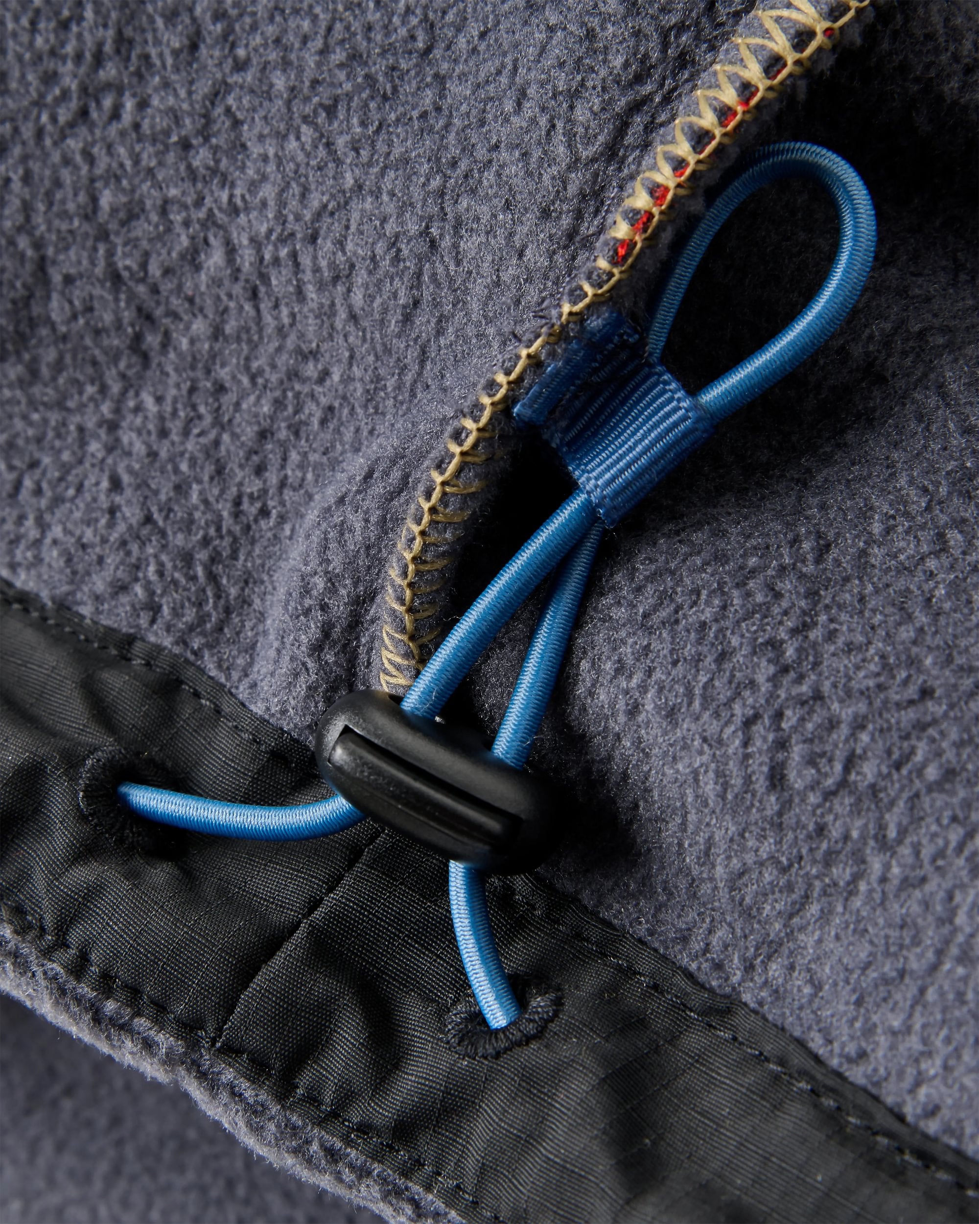 Woodlander Polar Fleece - Warm Beige Marl/Charcoal - Flatlay