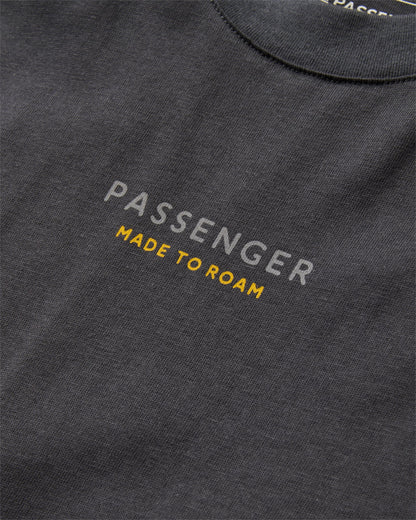 Slower Rhythms Relaxed Fit T-Shirt - Faded Black - Flatlay