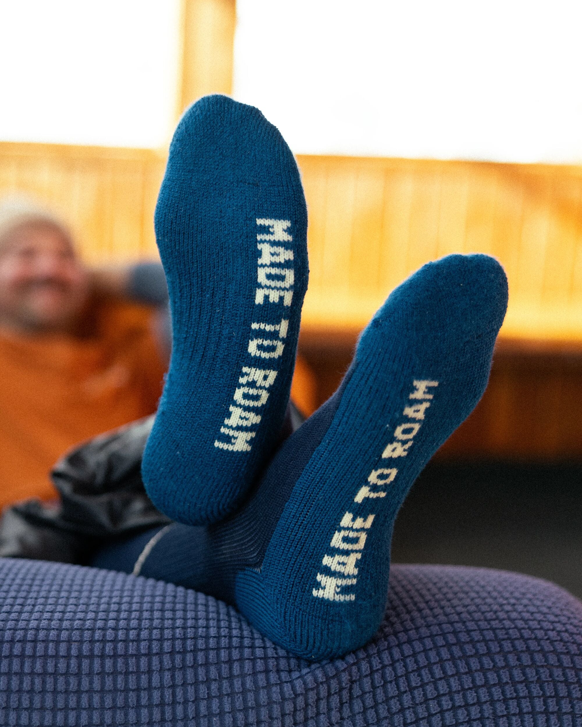 Snowscape Socks - Rich Navy - Lifestyle