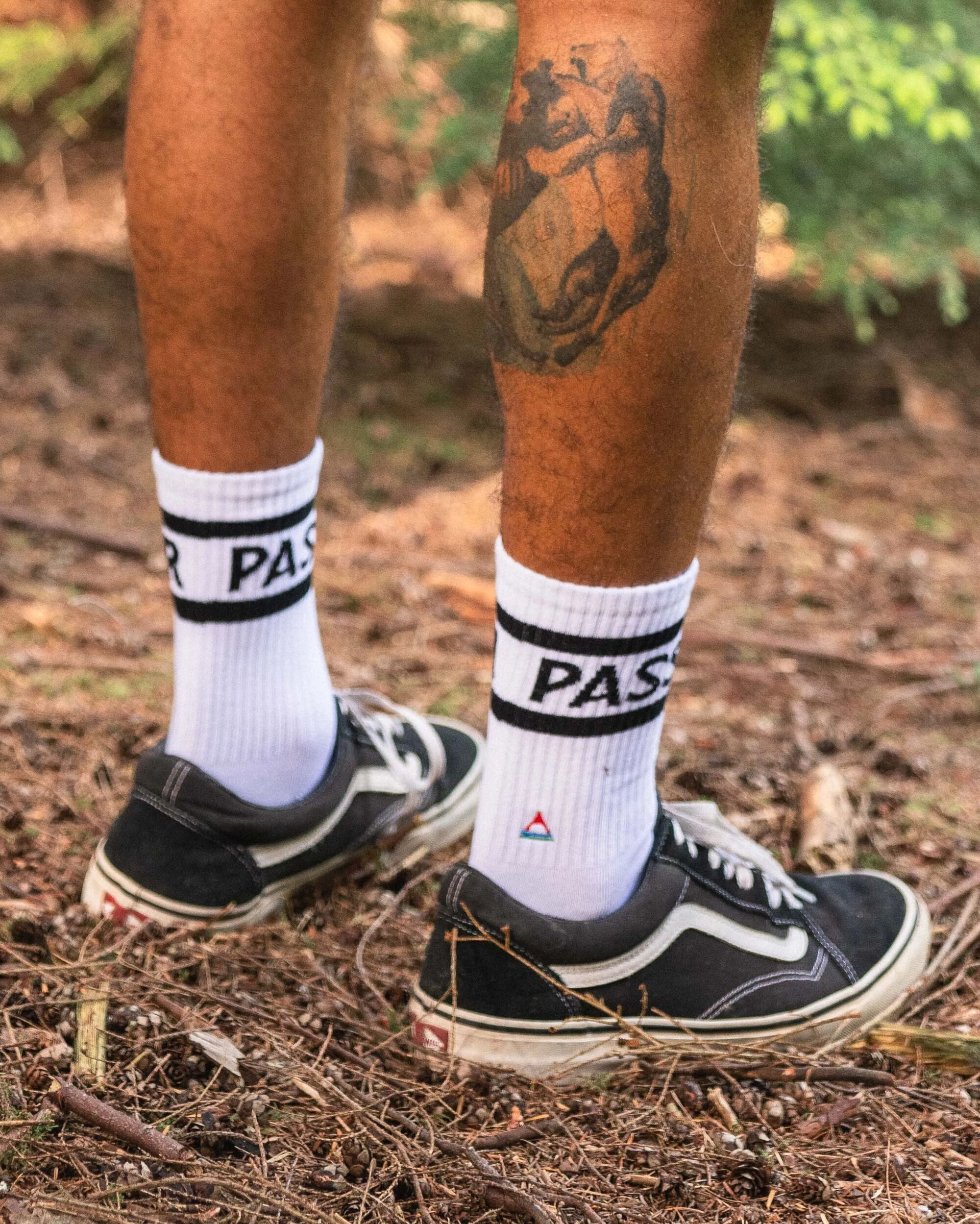 Classic Passenger Crew Socks - White - Lifestyle - Male