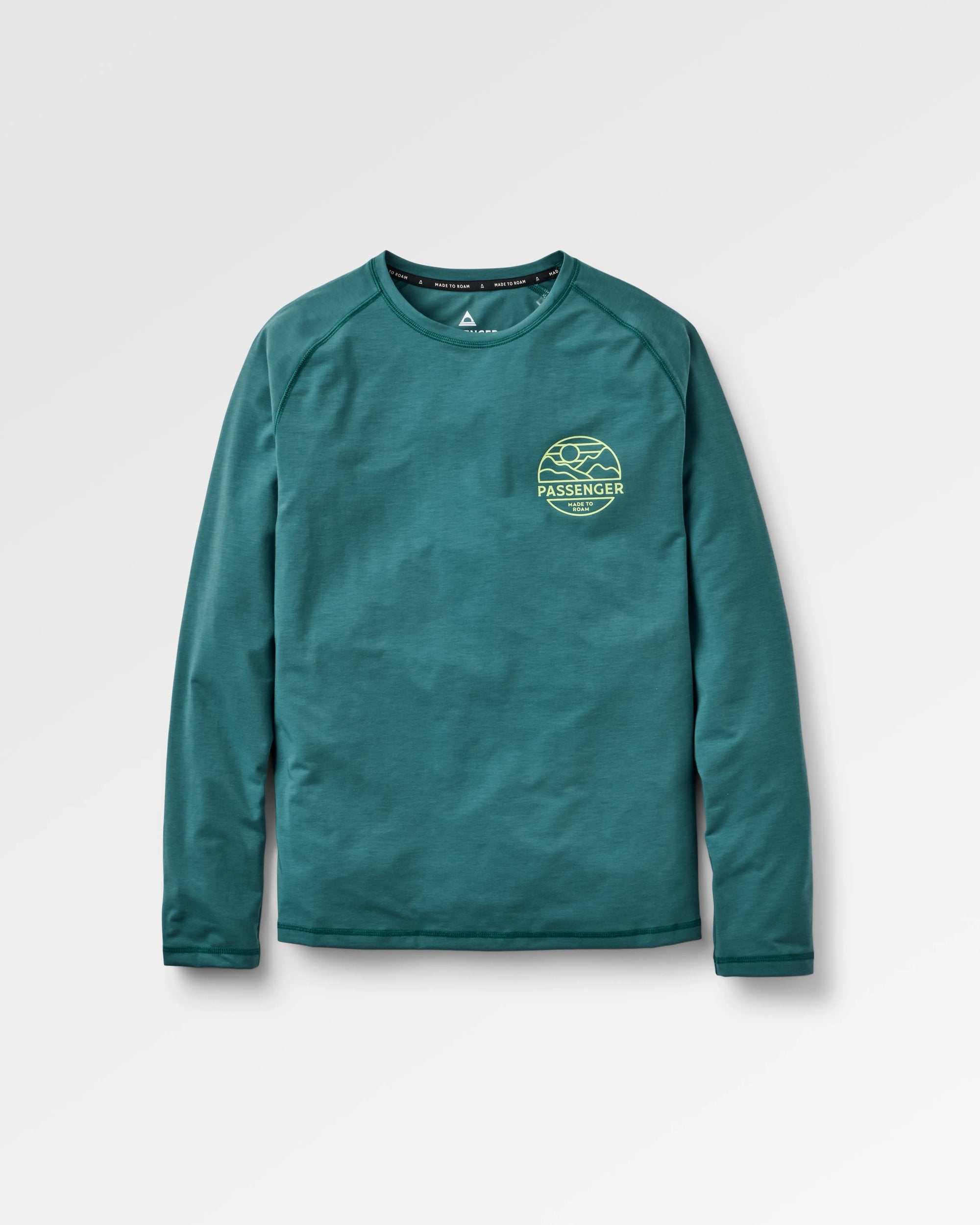 Sedona Drirelease® Recycled Active LS T-Shirt - Deep Ocean - Flatlay