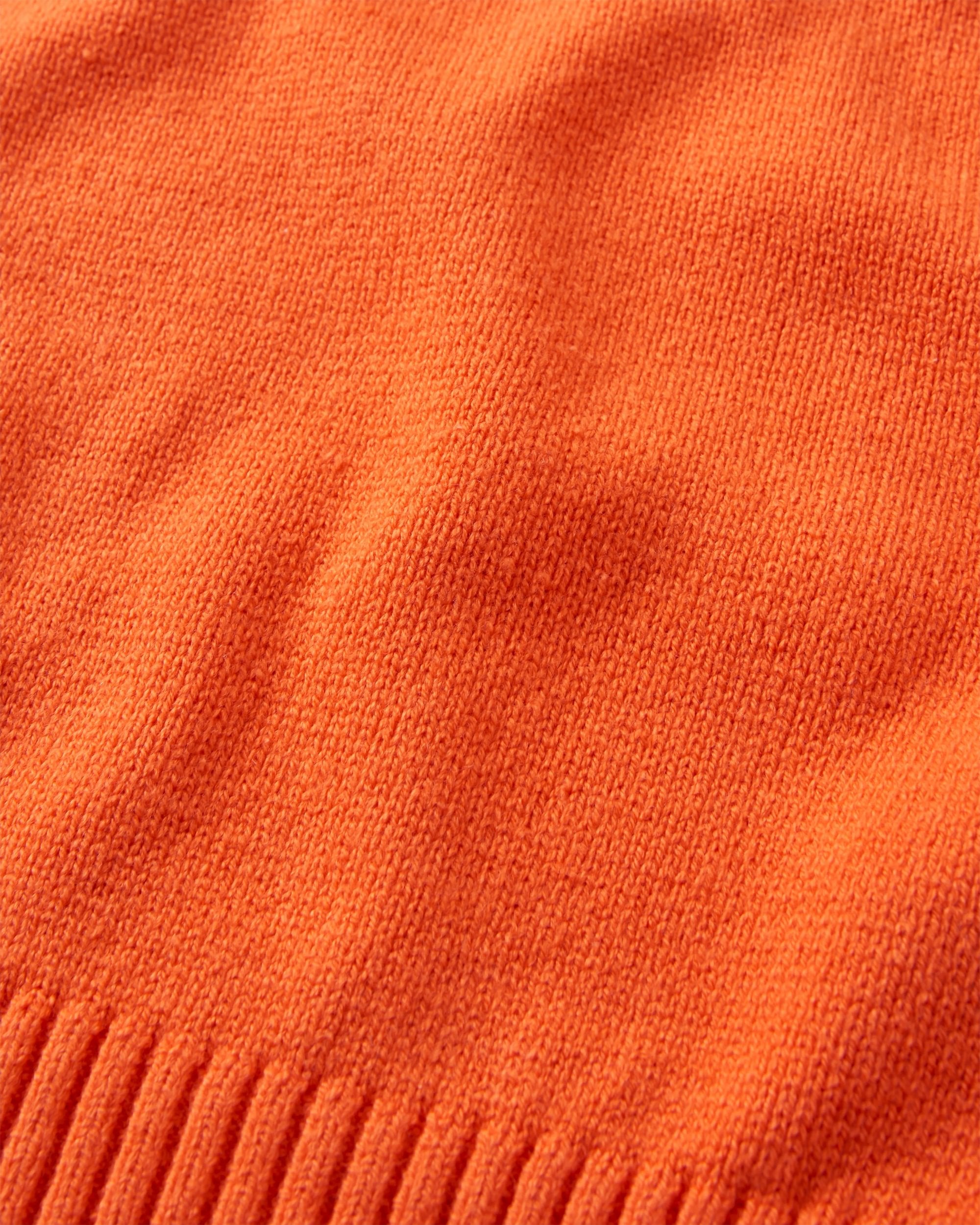 Grace Open Knit Cardigan - Ember Orange - Flatlay