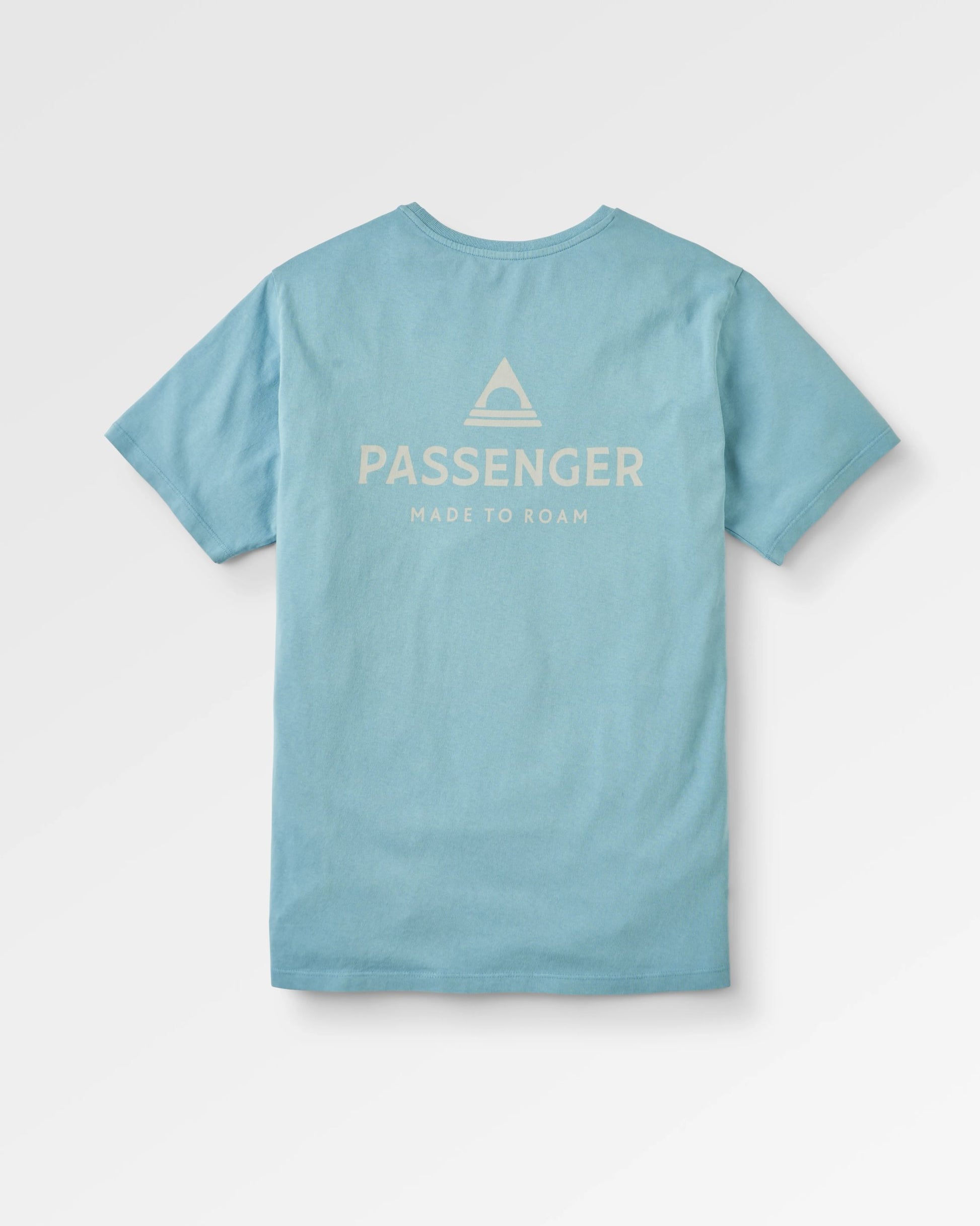 Passenger Recycled Cotton T-Shirt - Arctic - Flatlay