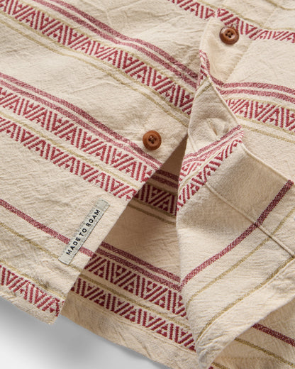 Voyage Jacquard Shirt - Birch - Flatlay