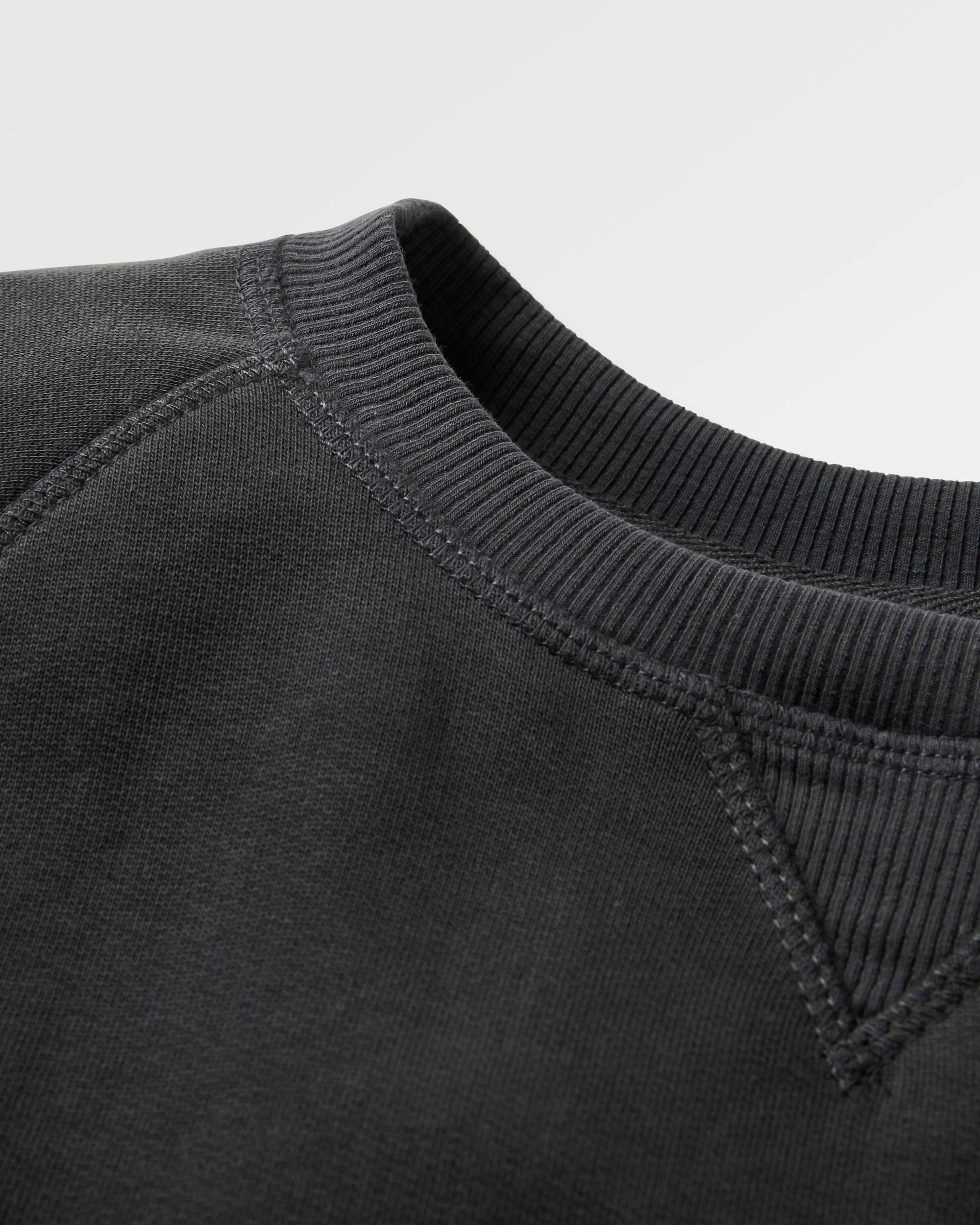 Roamer Men's Recycled Cotton Sweatshirt - Black - Flatlay