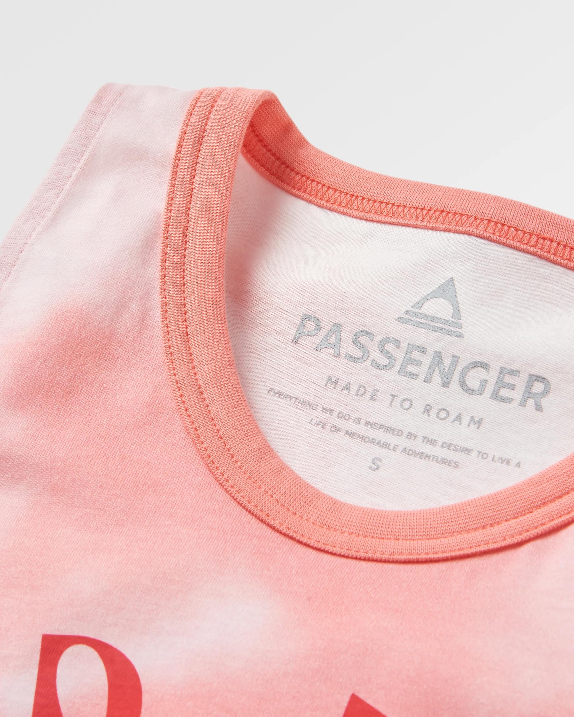 Discovery Organic Cotton Vest - Tie Dye Shell Pink - Flatlay