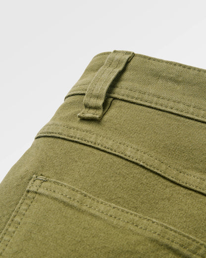 Vantage Organic Cotton Canvas Short - Khaki - Flatlay