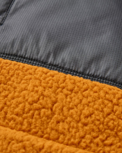 Reconnect Recycled Sherpa Fleece - Retro Orange - Flatlay