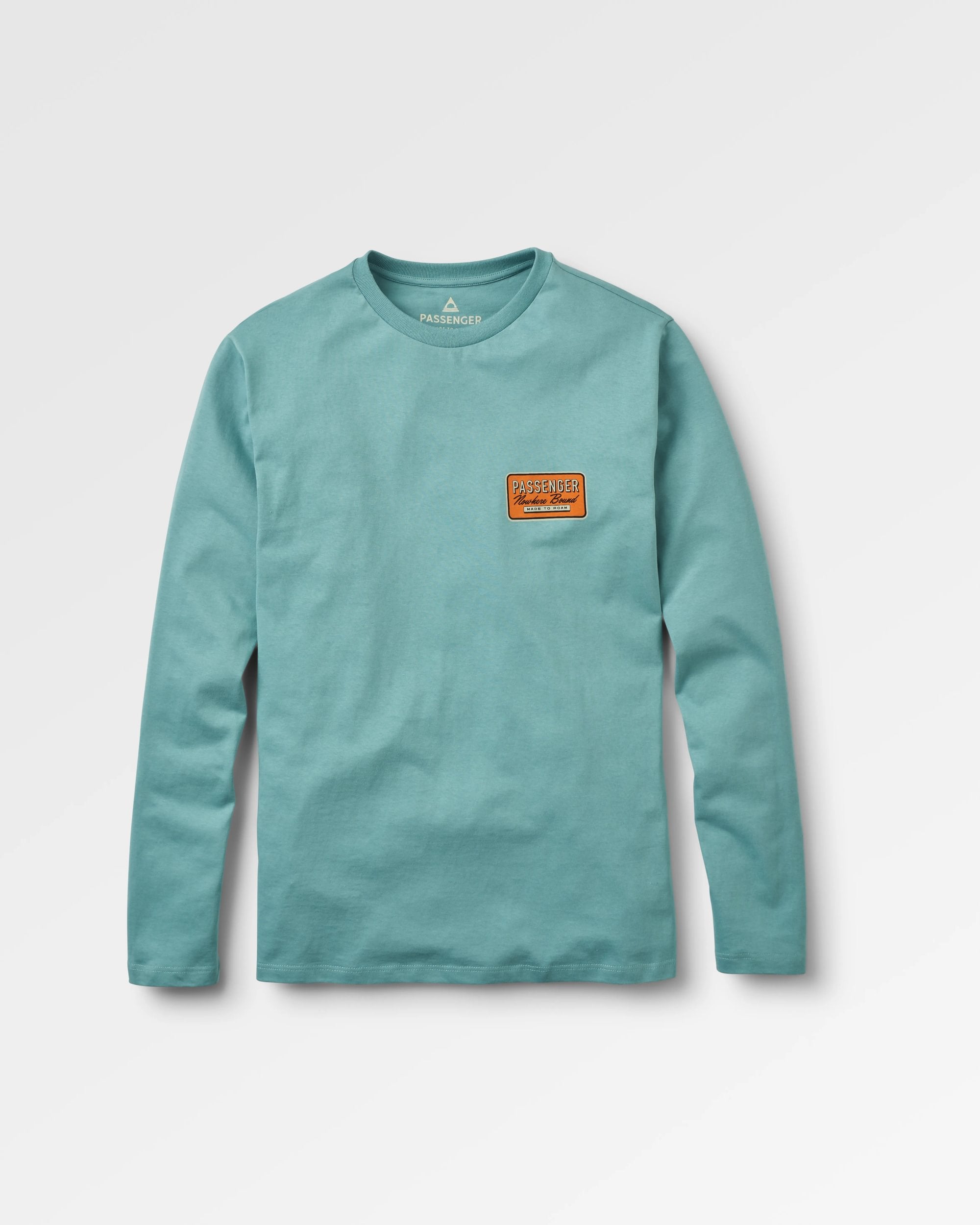 Beechey Recycled Cotton LS T-Shirt - Arctic - Flatlay