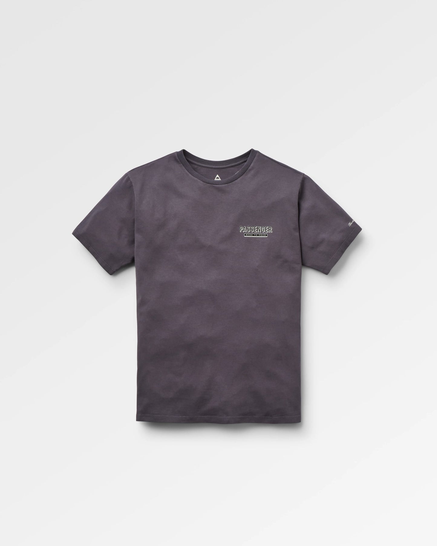 Guided Recycled Cotton T-Shirt - Charcoal - Flatlay
