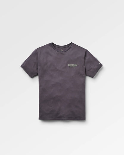 Guided Recycled Cotton T-Shirt - Charcoal - Flatlay